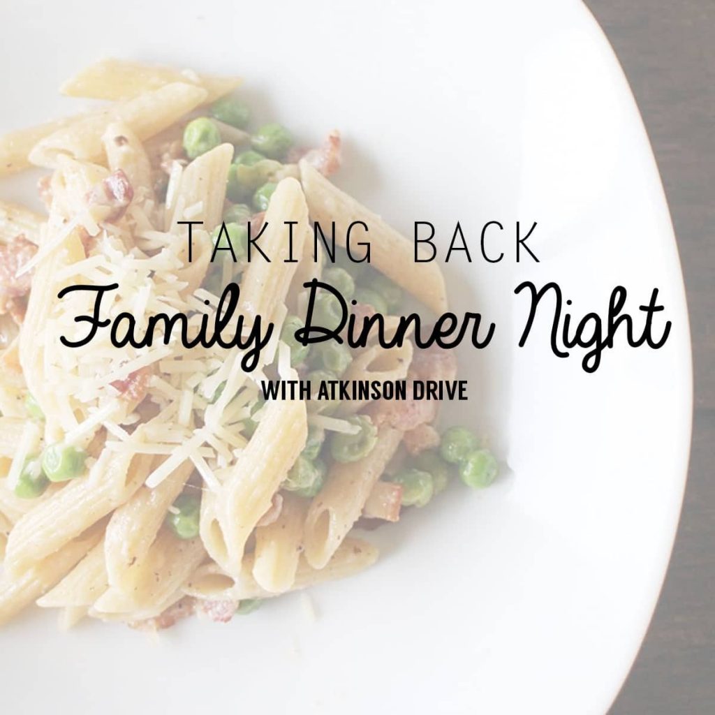 Join me in taking back Family Dinner Night! /// Easy Dinner Recipes