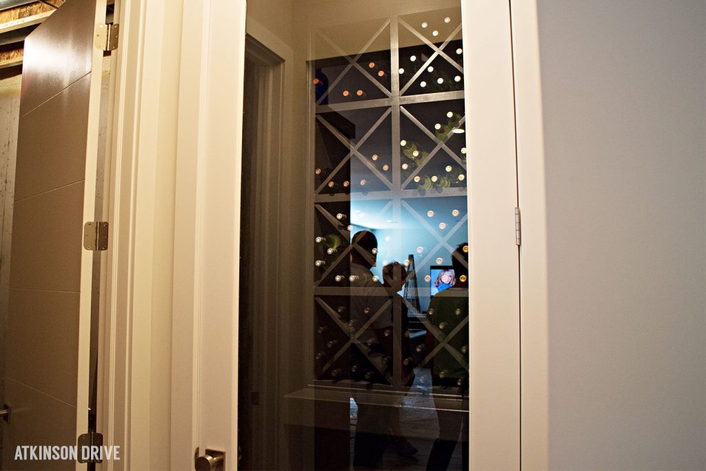 Home-a-Rama 2014: Basement wine storage closet with glass door | Atkinson Drive